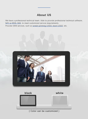 Montaggio a parete Display pubblicitario di segnaletica digitale da 32 pollici tablet pc Android POE funzione wifi NFC