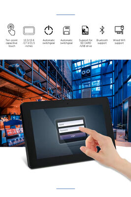 Montaggio a parete Display pubblicitario di segnaletica digitale da 32 pollici tablet pc Android POE funzione wifi NFC