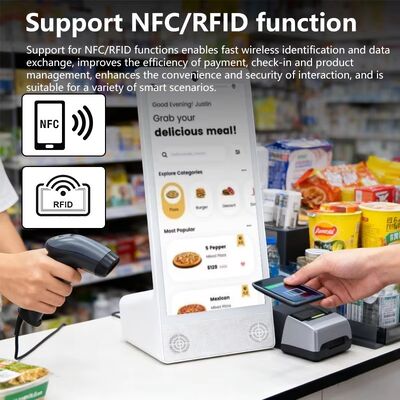 Desktop a L 15.6 pollici 1920x1080 android 15 tablet pc Wi-Fi NFC Touch screen capacitivo 10000mah Octa Core per fast food e altro con altoparlante