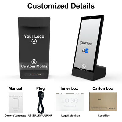 Desktop a L 15.6 pollici 1920x1080 android 15 tablet pc Wi-Fi NFC Touch screen capacitivo 10000mah Octa Core per fast food e altro con altoparlante