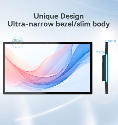 Tablet PC Android da 15,6 pollici Rk3566 quad core Rockchip touchscreen display a barra luminosa LED a parete per sala conferenze