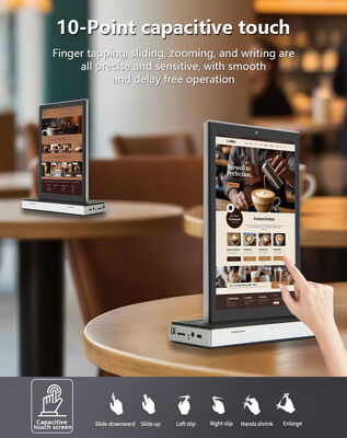 10.1 inch doppio display desktop android tutto in un touch screen 4G tablet pc Wi-Fi POE power ristorante othering kisok