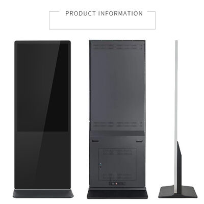 Display pubblicitari LCD da terra da 43 pollici con touchscreen, chiosco intelligente, lettore di poster per centri commerciali