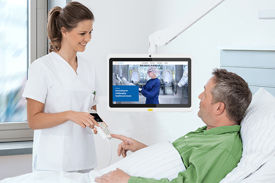 Tablet Android da 10 pollici 5MP con impugnatura per chiamate per uso medico e industriale
