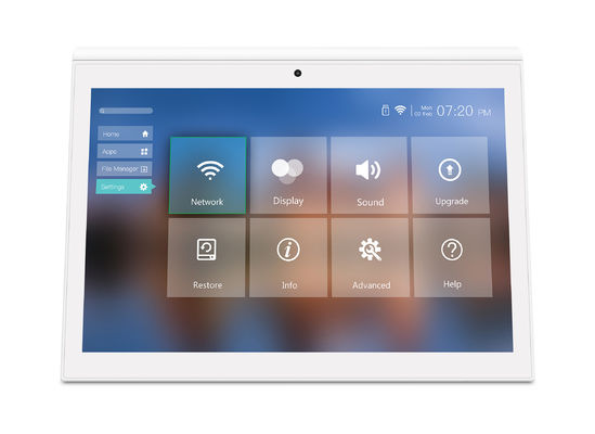 Tablet Android da 10 pollici con doppio schermo RK3288 Desktop POE Advertising Tablet PC