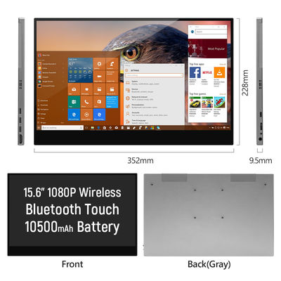 11mm Slim Portable Wireless Touch Screen Monitor con schermo Full HD