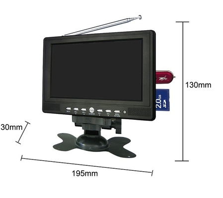 Il quadrato ha spaccato il monitor LCD a 7 pollici della porta del monitor 2AV di retrovisione dell'automobile di TFT