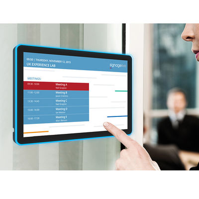Tablet con touchscreen da parete RK3288 con touch capacitivo a 10 punti e barra luminosa a LED