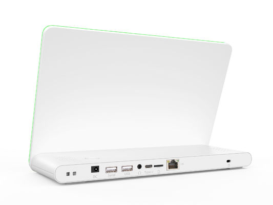 PC Touch Screen All-in-One Android 8.1 da 10,1 pollici con barra luminosa a LED e processore Quad Core Cortex A7
