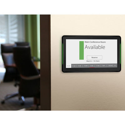 Tablet Android da parete per sala riunioni da 10,1 pollici con NFC, POE e barra luminosa a LED