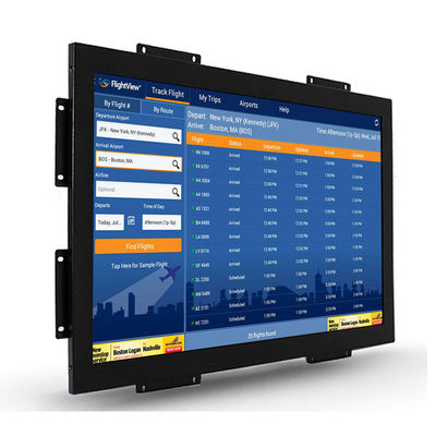 Monitor touch a cornice aperta industriale integrato per sistemi