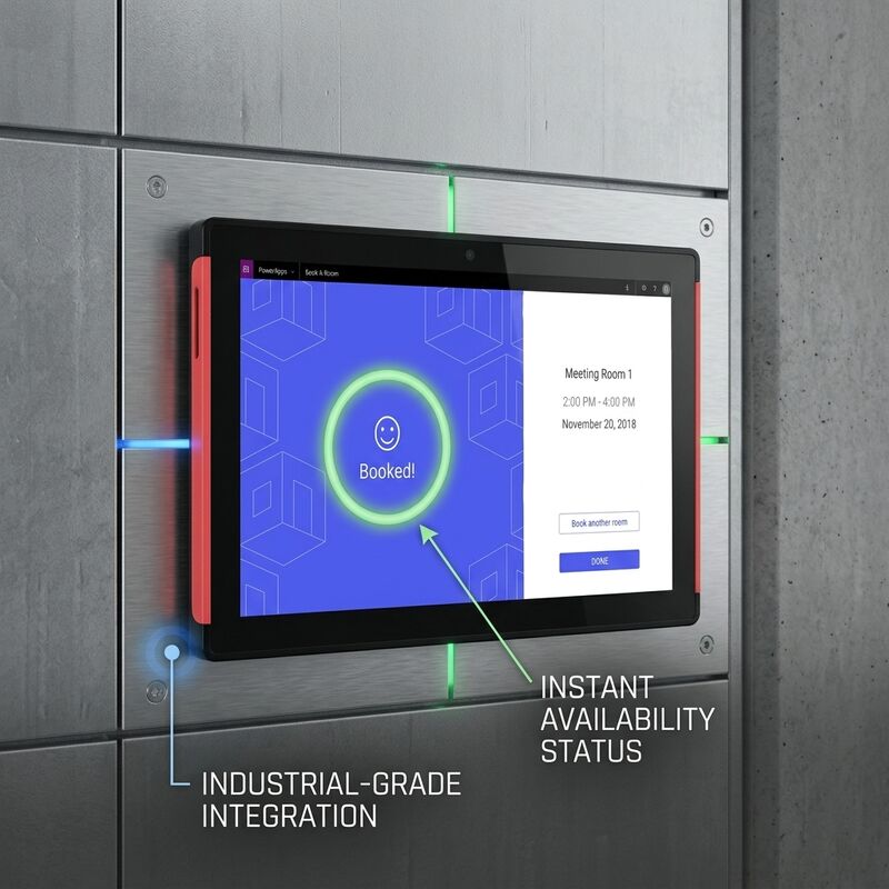 Tablet per sale riunioni da 15,6 pollici RK3566 con alimentazione POE e illuminazione a doppia faccia