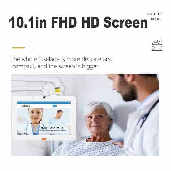 Utilizzo medico Android Tablet 10.1 Inch tablet medico pc android per ospedale