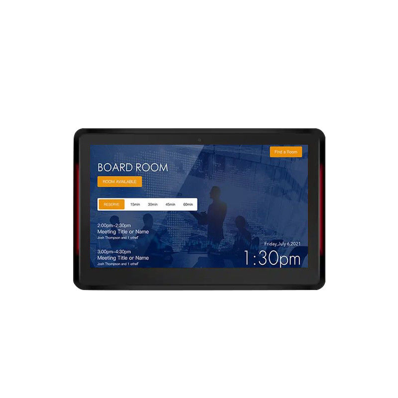 10.1Inch RK3399 2+16GB Tablet per sale conferenze montato a parete NFC POE Sistema di prenotazione della sala conferenze con luce su entrambi i lati