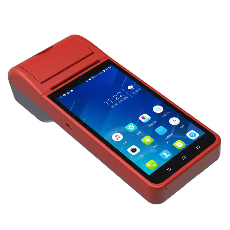 Sistema operativo Android 8.1 5.5 Inch NFC Pos Systems Macchina di cassa portatile con stampante di ricevute termiche da 58 mm