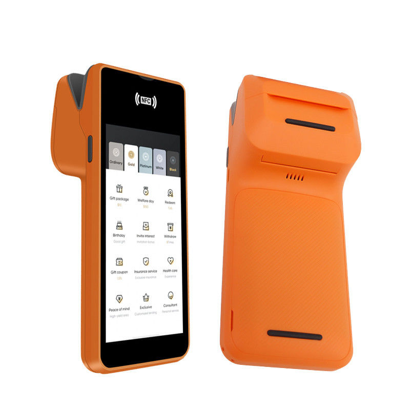 Macchina POS mobile con sistema Android da 5,45 pollici Terminale cassa intelligente portatile con stampante Tipo di uscita monocromatico e Wifi