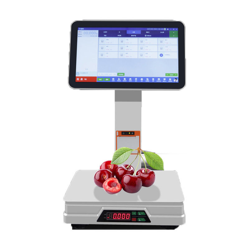 Sistema POS del supermercato 15,6 pollici Dual Touch Screen con stampante a scala incorporata Protocollo wireless NFC Interfaccia VGA
