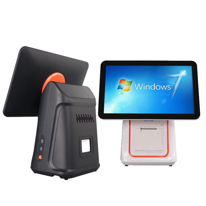 Macchina di fatturazione per ristoranti al dettaglio da 15,6 pollici con doppio schermo, sistema POS con sistema operativo Windows e Android POS