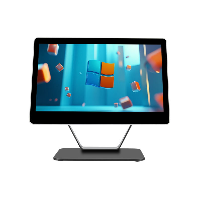 Sistema POS desktop All-in-One da 15,6 pollici con touchscreen per la vendita al dettaglio N2840 2+32GB Terminale POS per supermercato Windows