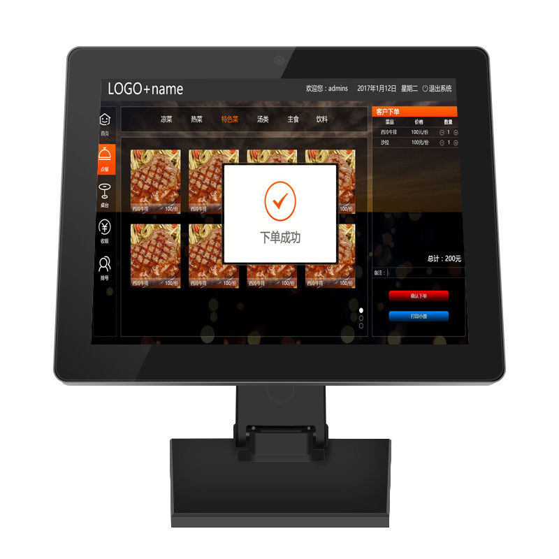 1.6GHz Quad Core Android POS Tablet con touchscreen da 15 pollici e 10-Point Capacitive Touch