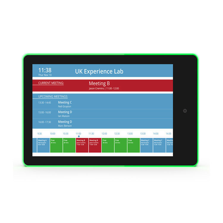 10.1 Inch Conference Room Android Tablet RK3399 NFC POE Meeting Room Scheduler Tablet PC con luce a led