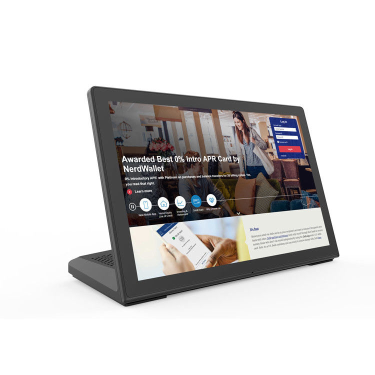 Tablet Android a forma di L da 8 pollici con touchscreen IPS e Quad Core RK3288 per uso commerciale a parete