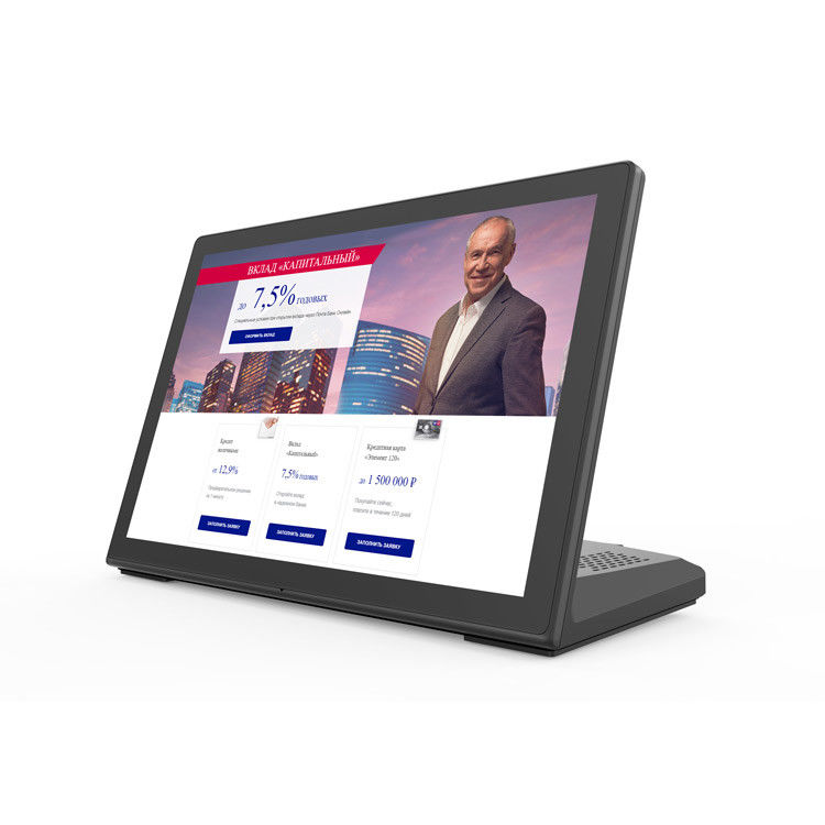 Tablet Android 10 pollici a forma di L da scrivania 1080p con PoE e HDMI per uso commerciale