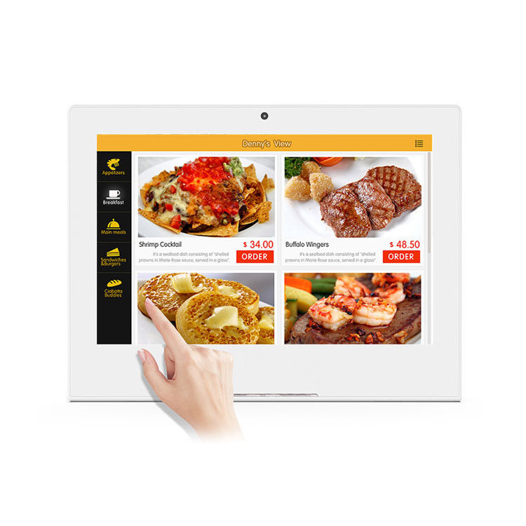 10.1 pollice RK3288 NFC POE Desktop Android Tablet Tipo L Tablet Ristorante