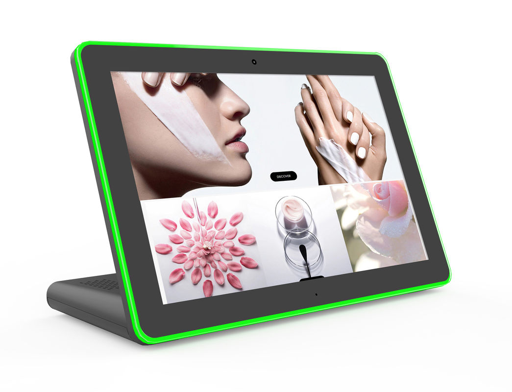 PC Touch Screen All-in-One Android 8.1 da 10,1 pollici con barra luminosa a LED e processore Quad Core Cortex A7